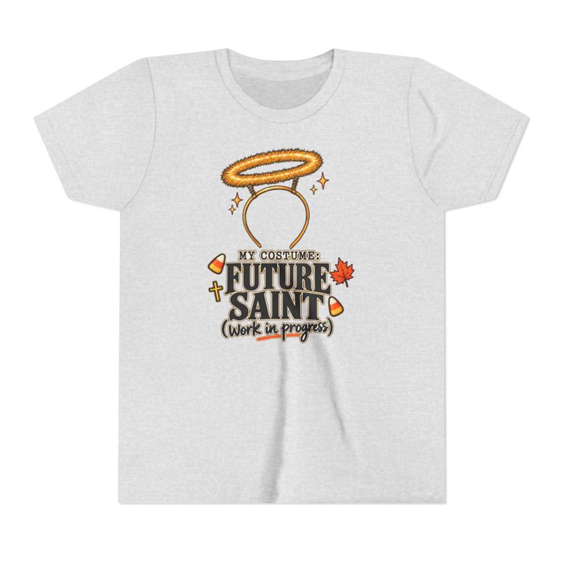 Kids Future Saint Costume Shirt with youth Halo Halloween Tee