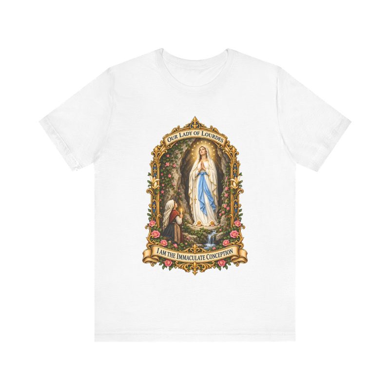 Our Lady of Lourdes Shirt with i Am the Immaculate Conception Tee