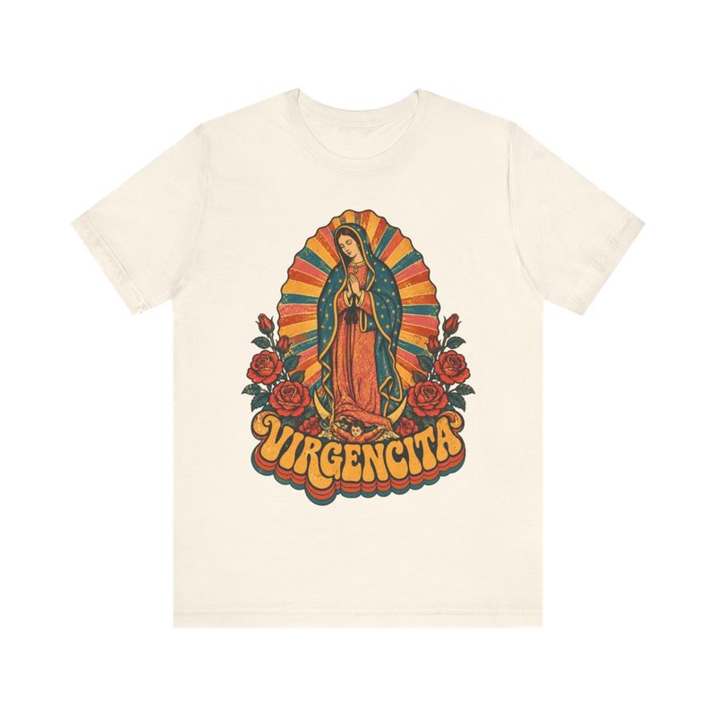 Virgencita Shirt with retro Our Lady of Guadalupe Tee