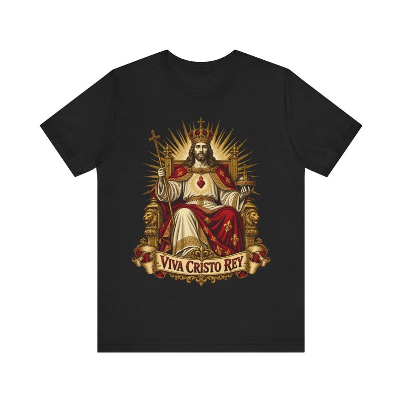 Viva Cristo Rey Shirt with cristero Martyrs and Sacred Heart